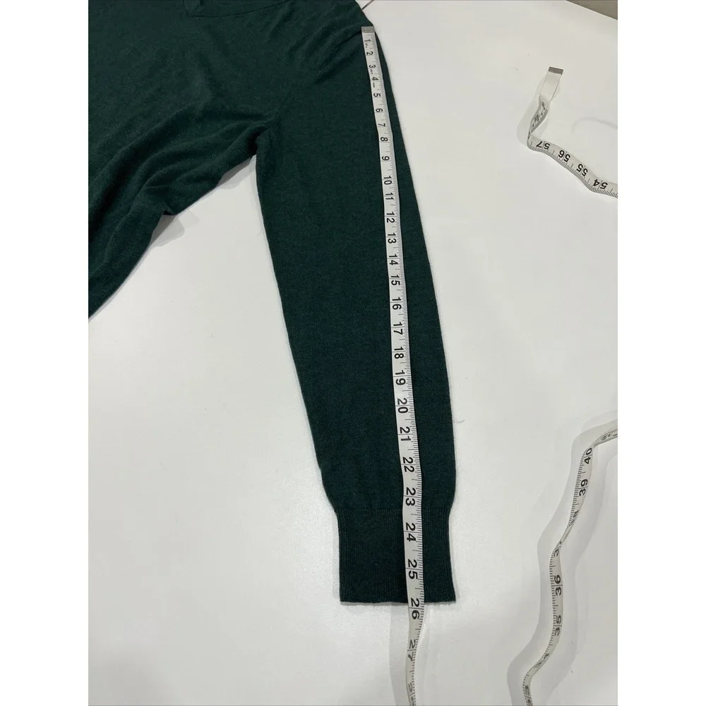 Goodfellow & Co Shirt Mens Med. Green  Long Sleeve V Neck Pullover Sweater